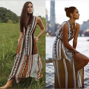 MEAVE Size 0 Alondra Tiered Maxi Dress